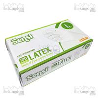 Gambar Sensi Gloves Latex Powdered /100 Sarung Tangan Medis Bedak - Sensi Gloves S, Packing Plastik dari The Kingdom Shop Kota Administrasi Jakarta Utara 4 Tokopedia