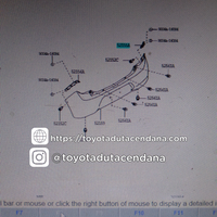 Gambar SUPPORT REAR BUMMPER BRACKET BUMPER BELKNG KANAN AGYA 2013 52155-BZ070 dari toyota duta cendana Kab. Cianjur 1 Tokopedia