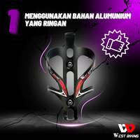 Gambar West Biking Bicycle Bottle Cage Holder Tempat Botol Minum Sepeda - Hitam dari West Biking Indonesia Jakarta Utara 3 Tokopedia