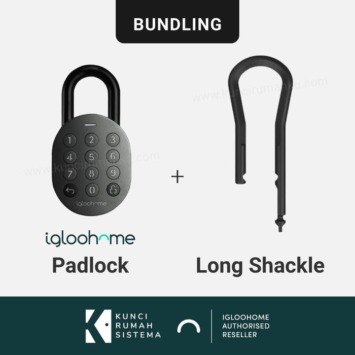 Gambar Igloohome Padlock + Long Shackle (Bundling) - LEBIH HEMAT dari igloohome.id Kota Administrasi Jakarta Utara Tokopedia