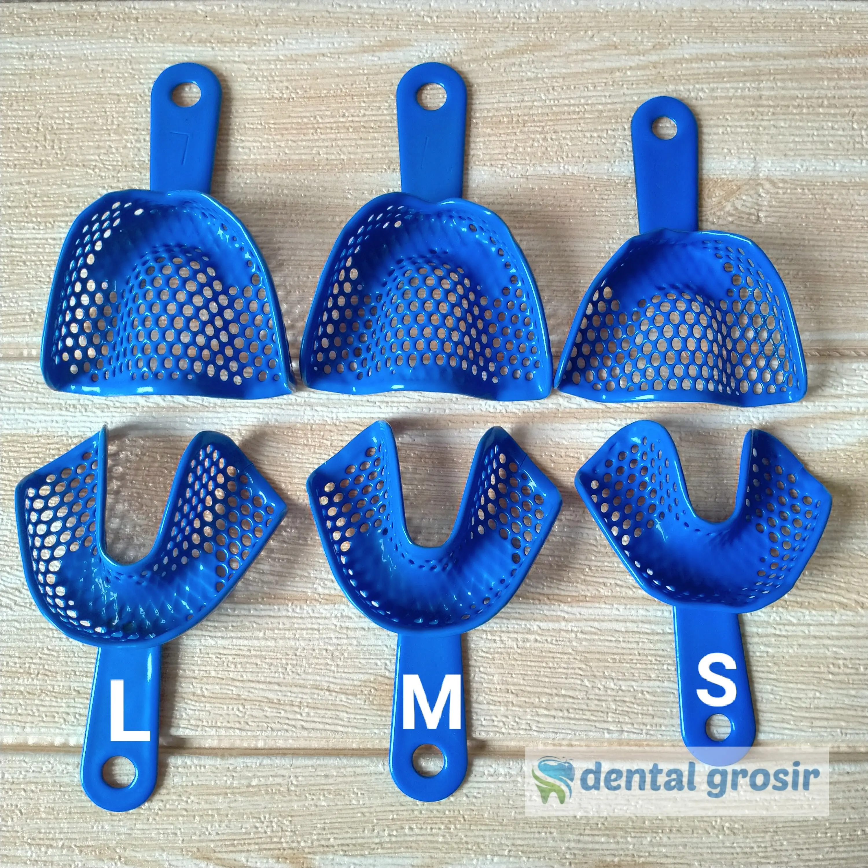 impression trays sendok cetak gigi palsu besi