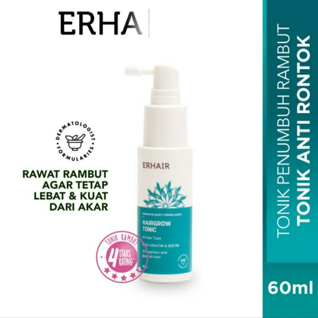 Erhair Erha HairGrow Hair Grow Tonic 60ml 60 Ml Penumbuh Rambut Rontok