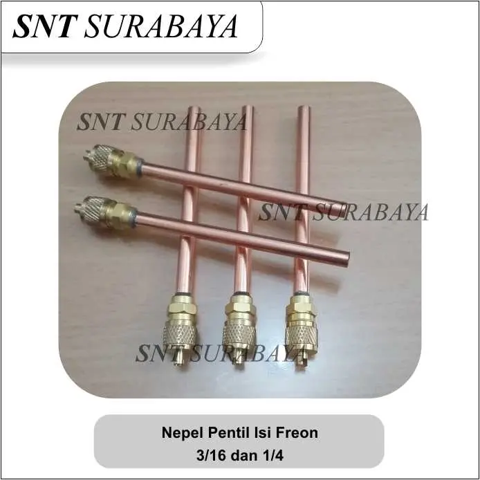 Nepel pentil isi freon kulkas 1/4 3/16 - Jual nepel pentil 1/4