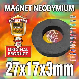 MAGNET FERRITE RING 27x17x3mm