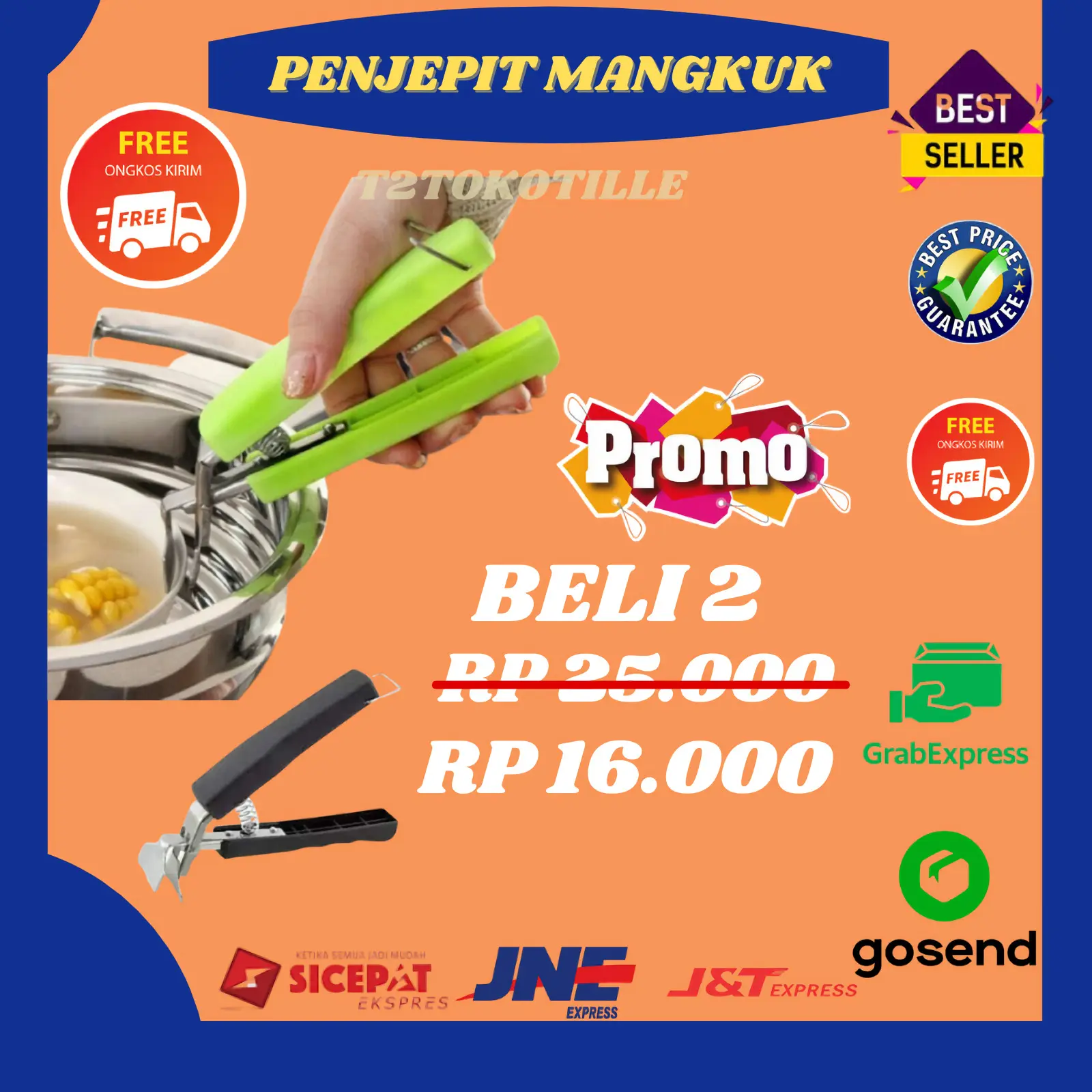 Penjepit Jepitan Anti Panas Mangkuk Panci Piring
