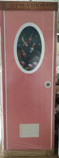 Gambar Pintu Kamar Mandi PVC ( Pintu Oval ) - Abu+ P. Kayu dari Global Samudra Kota Tangerang 2 Tokopedia