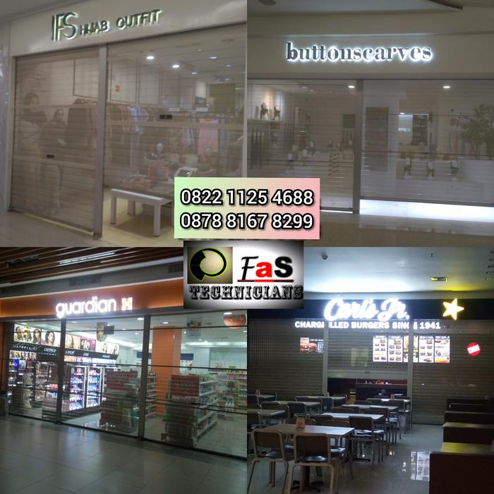 Gambar Rolling Door One Sheet Full Perforated (Berlubang) dari Fas Technicians Kota Administrasi Jakarta Selatan Tokopedia