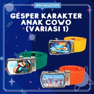 Gesper / Ikat Pinggang TK Karakter Anak Laki