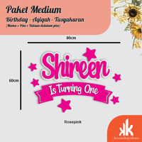 Gambar Kreasikayukuu (Paket Medium) Backdrop Dekorasi Ulang Tahun / Tasyakuran / Aqiqah Bahan Kertas Jasmine - pinkrose putih dari kreasikayukuu Kab. Boyolali 5 Tokopedia