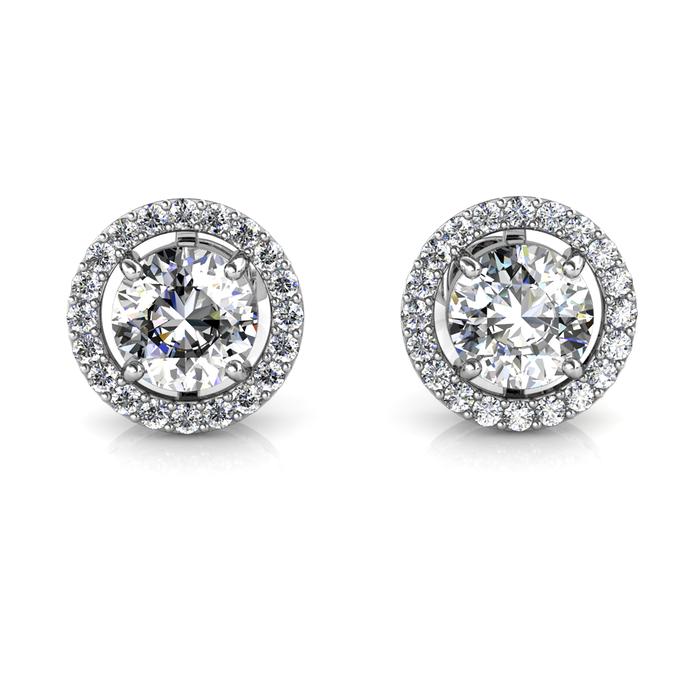 Gambar Fantaisie Earring - Anting Moissanite diamond Celesta by Her Jewellery - White Gold dari Her Jewellery Kota Administrasi Jakarta Pusat Tokopedia