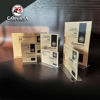 Gambar Carpentia | Acrylic Standing Tipe T - A6 Vertikal Portrait 10,5x14,8 cm - [Tent Card Display Holder Akrilik Tempat Brosur Flyer] dari Carpentia Indonesia Kota Tangerang Selatan 5 Tokopedia