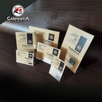 Gambar Carpentia | Acrylic Standing Tipe L - A4 Horizontal 29,7x21cm - Tent Card Display Akrilik dari Carpentia Indonesia Kota Tangerang Selatan 5 Tokopedia
