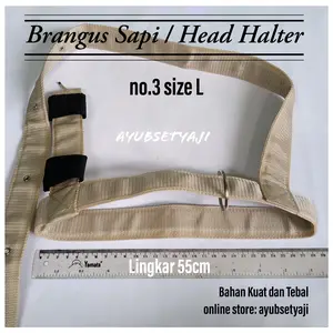 Brangus Sapi Head Halter size L sapi kambing kuda Tali ikat kepala