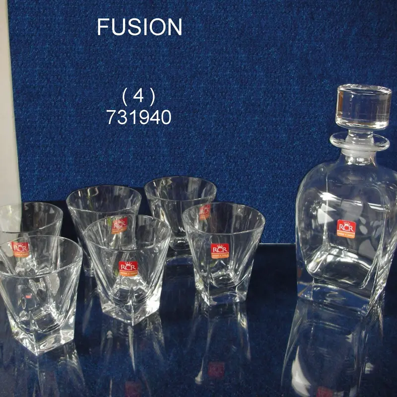 Decanter set 7pcs RCR ITALY Fusion set original 1