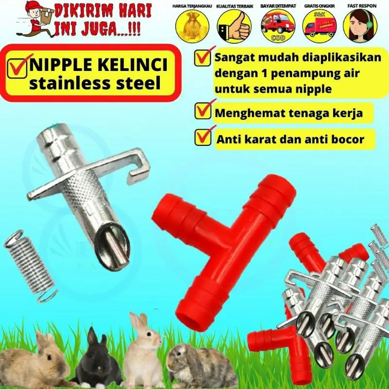ALAT MINUM KELINCI NIPPLE NIPEL NEPEL KELINCI HAMSTER