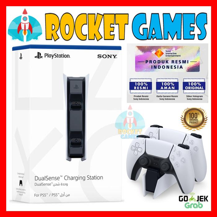 Gambar DUALSENSE CHARGING STATION PS5 / CHARGING DOCK STICK PS5 GARANSI RESMI dari Rocket Games Kota Administrasi Jakarta Selatan Tokopedia