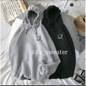 sweater hoodie planet wanita pria jaket planet jumper saturnus uranus