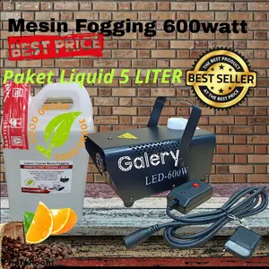 paket mesin Fogging 600watt free cairan Desinfectan foodgrade 5Liter