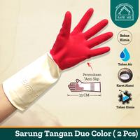 Gambar Safe Me Sarung Tangan Latex / House Hold Gloves Duo Color Red - S dari Safe Me Kota Administrasi Jakarta Utara 1 Tokopedia