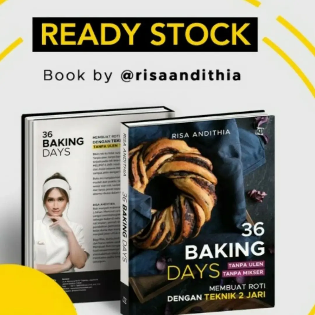 Buku 36 Baking Days (Bikin Roti Tanpa Ulen, Tanpa Mikser)