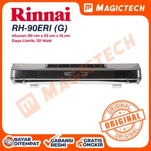 COOKER HOOD/PENGHISAP ASAP/TUDUNG HISAP RINNAI RH-90ERI (G) - ABU ABU