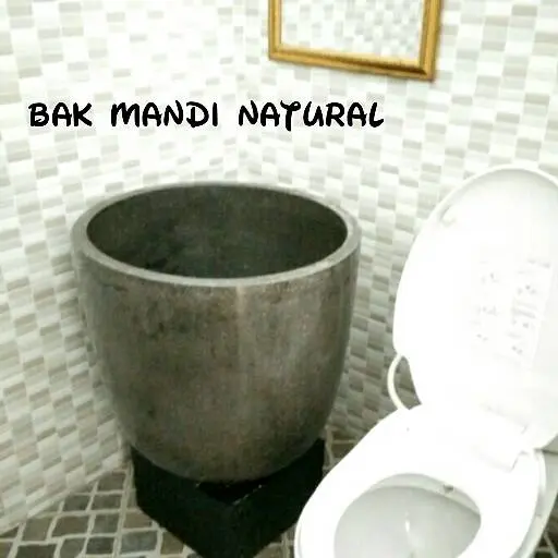 Bak Mandi Natural Glossy Unik