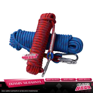 Tali Paracord Panjat Tebing Climbing Rope 10mm 20 Meter - Blue