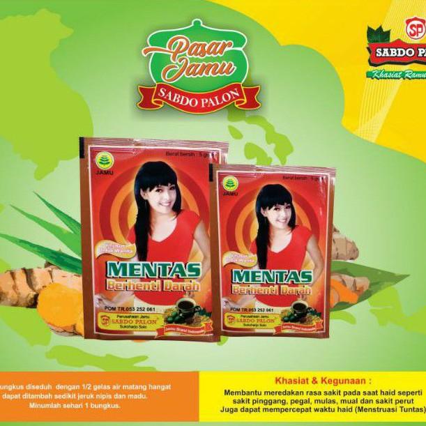 Jamu Berhenti Darah Menstruasi Mentas Sabdo Palon 10 Sachet