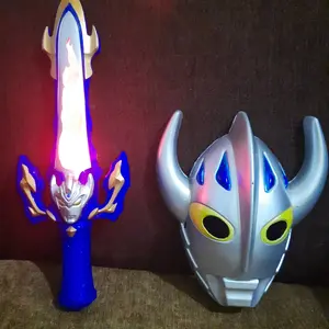 mainan pedang senjata ultraman & topeng ultraman taro