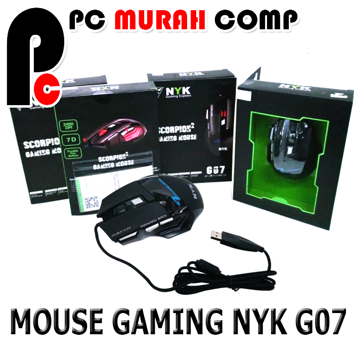 Gambar MOUSE GAMING NYK G07 SCORPION dari Pc Murah Comp Kota Bekasi Tokopedia