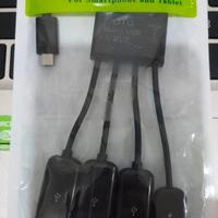 Gambar OTG hub 4 in 1 micro usb power charging dari MENTARI KOMPUTER. Kota Makassar 2 Tokopedia