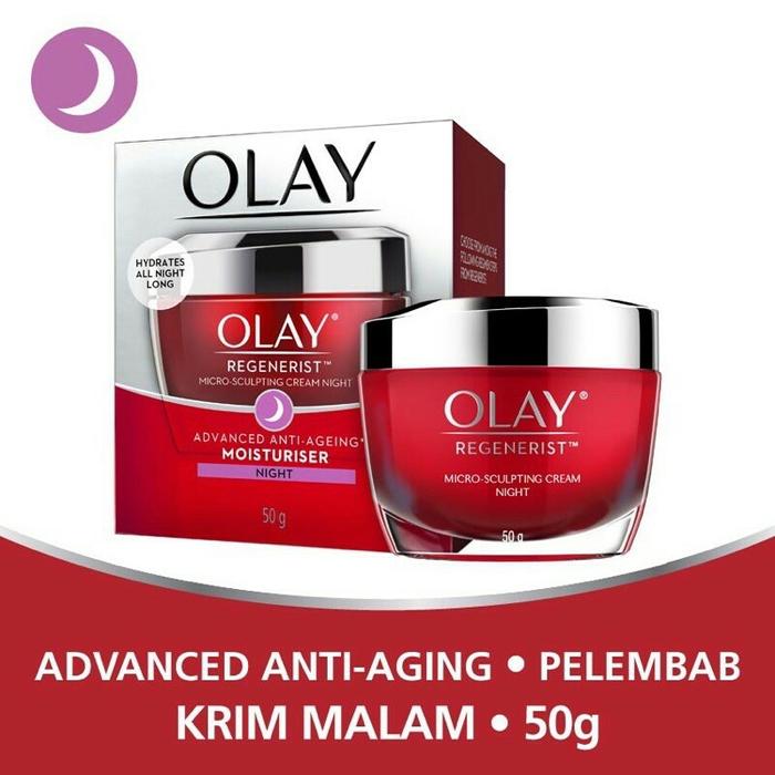Gambar OLAY REGENERIST MICRO SCULPTING CREAM NIGHT 50GR dari YuliaKosmetikSemarang Kota Semarang Tokopedia