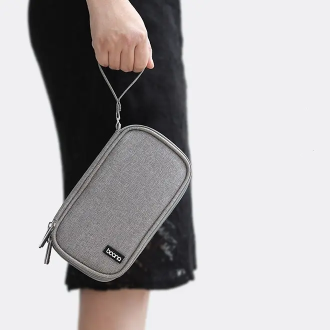 Tas hp , gadget , power Bank dua kantong / DOUBLE POUCH digital BAONA 5