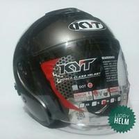 Gambar Helm KYT KYOTO ORIGINAL - KYT KYOTO SOLID GUNMETAL (CLEAR) dari LIORY HELM Kota Bekasi 1 Tokopedia