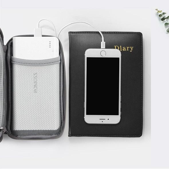 Tas hp , gadget , power Bank dua kantong / DOUBLE POUCH digital BAONA 3