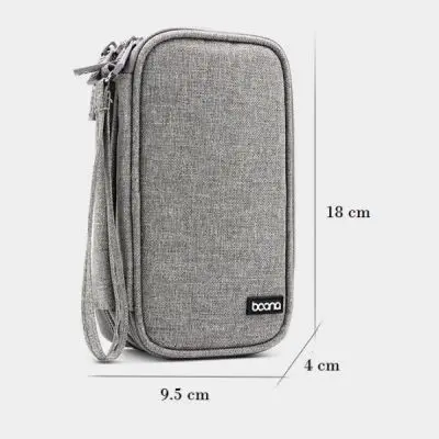 Tas hp , gadget , power Bank dua kantong / DOUBLE POUCH digital BAONA 4
