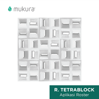 Gambar Roster Keramik Anti Tampias Loster Minimalis Tetrablock 20 x 20 cm - Krem Ivory dari Roster Granit Mukura Kota Administrasi Jakarta Utara 1 Tokopedia