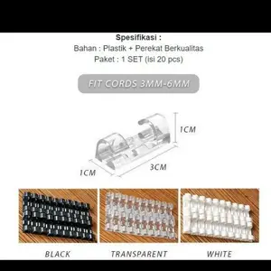 Mini Cord Cable organizer klem kabel isi 40
