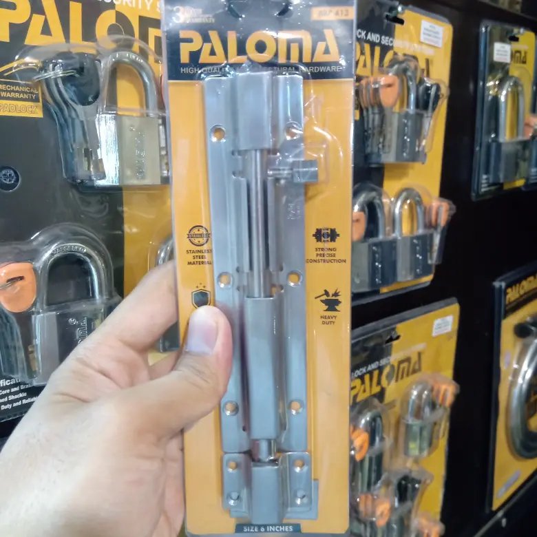 GRENDEL SLOT PINTU PALOMA STAINLESS 6" (15CM) BBP 413