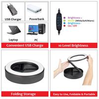 Gambar Takara Ringo 110 10 inch LED Ring Light Vlogging Kit Bi Color Foldable - Putih dari Takara Indonesia Kota Tangerang 3 Tokopedia
