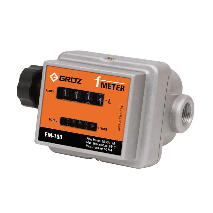 Gambar Flow Meter BBM Mekanik Groz FM-100/0-1/BSP 45683 - Alat Ukur BBM Solar Bensin Liter Industri dari iCan Indonesia Kota Denpasar Tokopedia