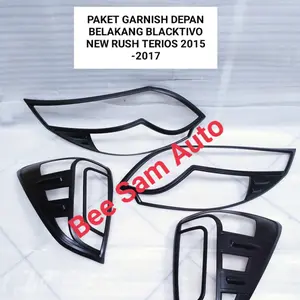 Garnish Lis Lampu Toyota Rush 2015 Hitam Doff