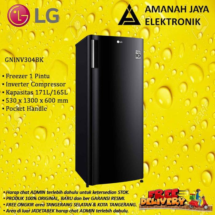 Gambar LG GN-INV304BK FREEZER 6 RAK | FREEZER INVERTER | GNINV304BK | BLACK dari AMANAH JAYA ELECTRONICS Kota Tangerang Selatan Tokopedia