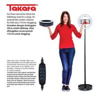 Gambar Takara Ringo 110 10 inch LED Ring Light Vlogging Kit Bi Color Foldable - Putih dari Takara Indonesia Kota Tangerang 2 Tokopedia