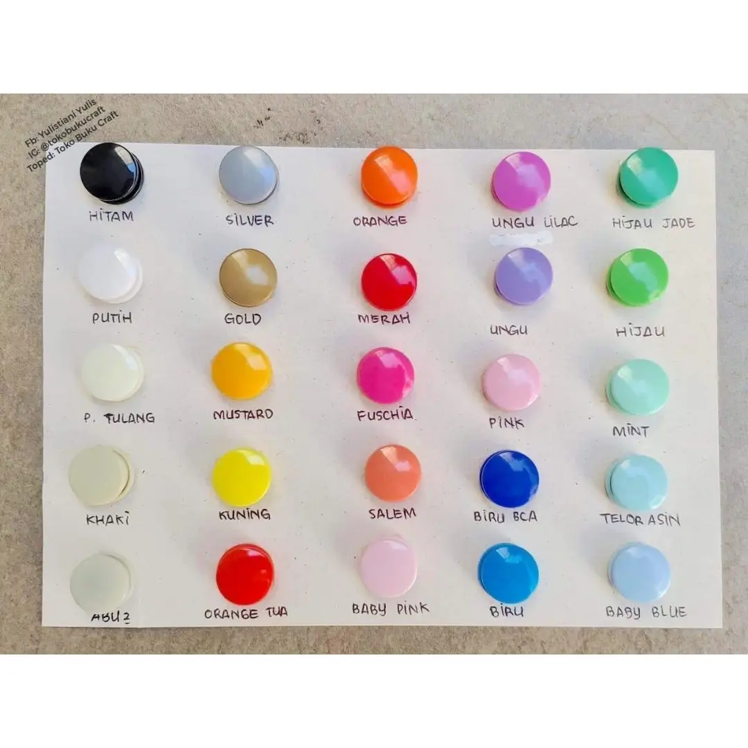 Refill Snap Button/Kancing Cetet Plastik (min. 5 lusin)