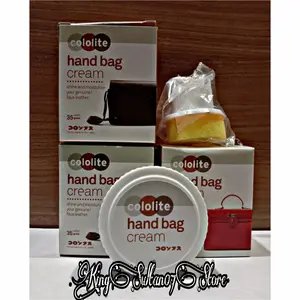 hand bag cream kulit asli dan imitasi Cololite
