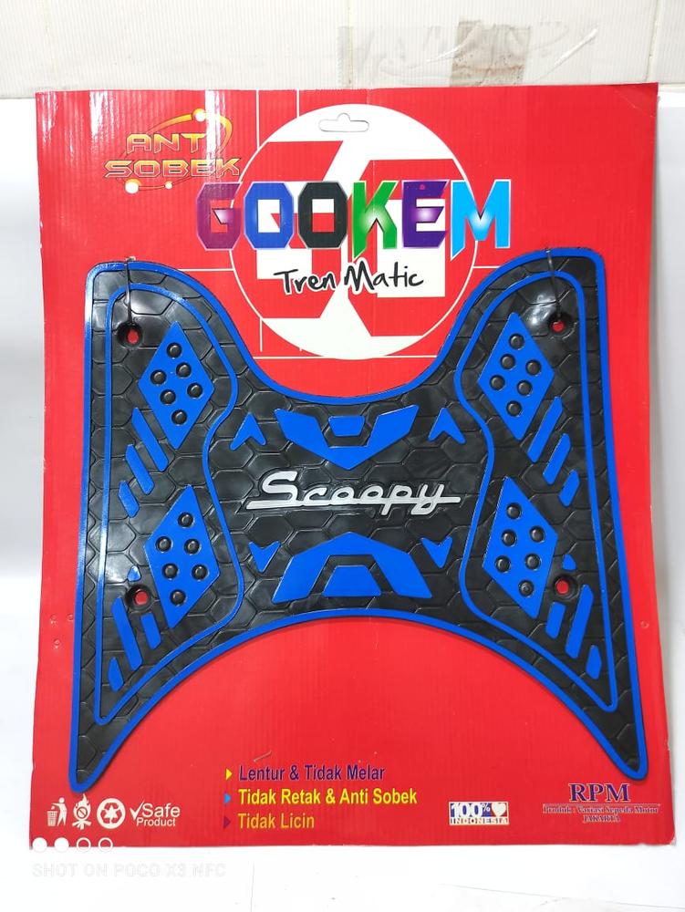 INJAKAN KARPET ALL NEW SCOOPY 2020 - 2021 TERBARU ANTI LICIN HIGH QUAL - Putih