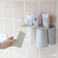 Gambar Tempat Sikat Gigi Dengan Gelas - Putih dari Homescaleid Kota Tangerang Selatan 1 Tokopedia