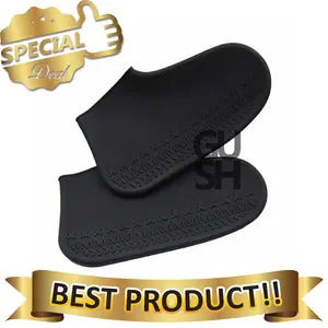 Cover Pelindung Sepatu Waterproof Bahan Silicone Anti Slip