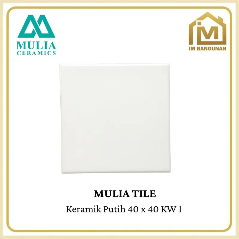 Keramik Putih Mulia 40 x 40 KW 1 0